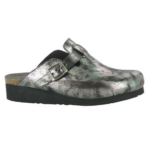 Naot AUTUMN CLOG SHOE size 38 metallic onyx NEW